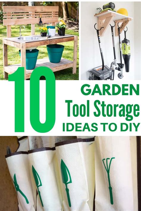 10 Genius Garden Tool Storage Ideas - The Handyman's Daughter