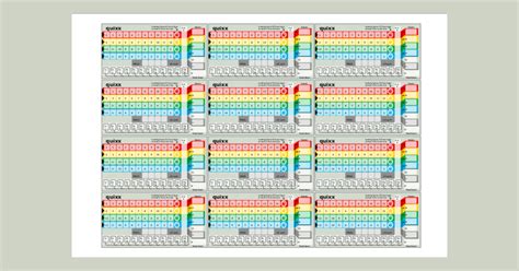 Qwixx Score Sheets Printable