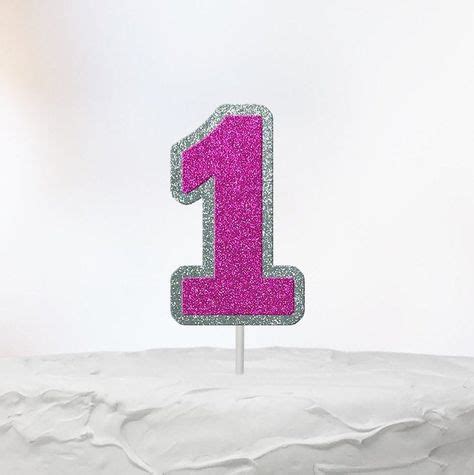 Number 1 Birthday Cake Topper, Celebration ONE Multi-Color Cake Topper, Kids Party Decor | 1st ...