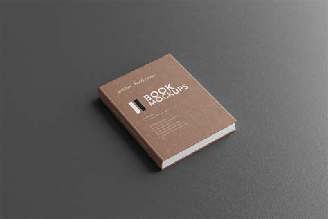 Leather Hard Cover Book Mockup - Mockup Free