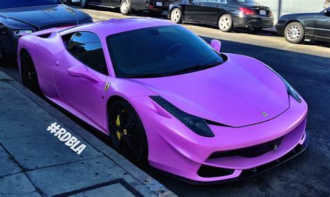 Satin Pink Ferrari 458 Italia by RDBLA