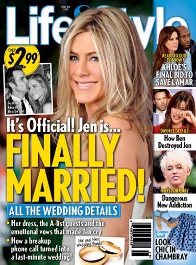 Jennifer Aniston: Is She Finally Married?!? - The Hollywood Gossip