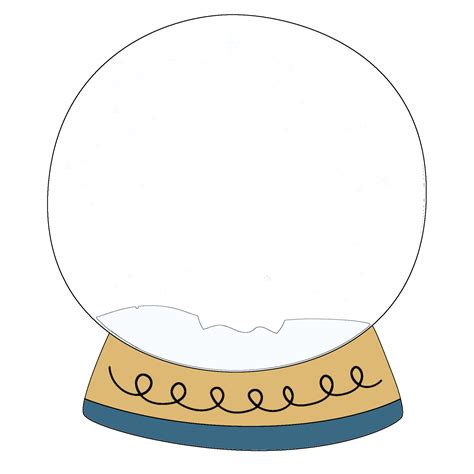 Snow Globe PNG – FREE Download: Round Empty Snow Globe