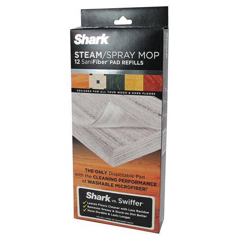 12 Mop Shark Sanifiber Disposable Pads Floor Stains Cleaner Easy Spray & Steam | eBay