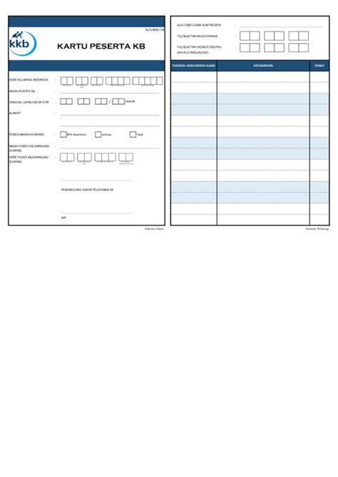 (PDF) Formulir K/I/KB/15 | Penyuluh Keluarga Berencana - Academia.edu