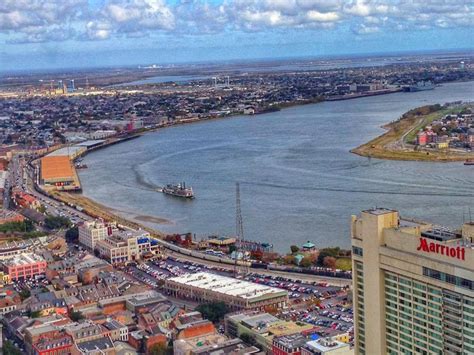 New Orleans...Algiers Point across the Mississippi | Aerial view, New ...