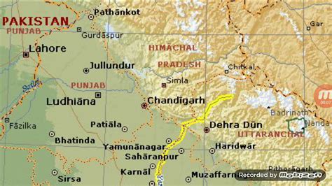 Ganga Yamuna River Map