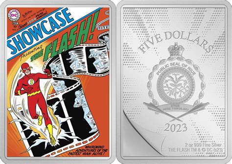 5 Dollars SHOWCASE 4 Comix 2 Oz Silver Coin 5$ Niue 2023 Proof | MA-Shops