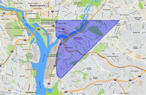 SE Washington DC: A Map and Neighborhood Guide