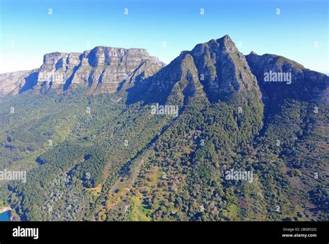 Aerial view of Table Mountain Stock Photo - Alamy