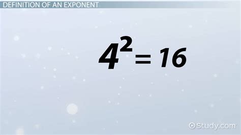 Exponent | Definition & Types - Lesson | Study.com