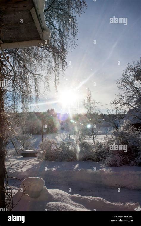 Norwegian winter landscape Stock Photo - Alamy