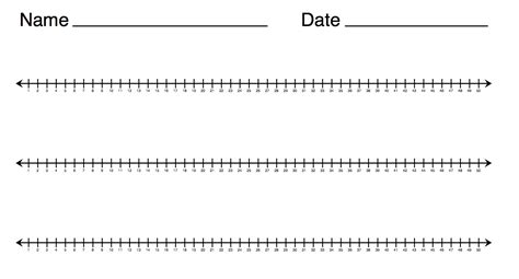 Printable Number Line 1-50