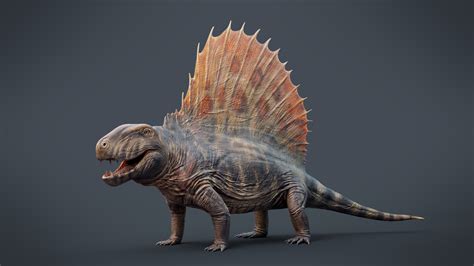 Max Bellomio - Dimetrodon grandis|3D Paleoart Reconstruction