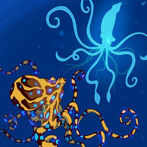 Undersea Odyssey: Squid vs. Octopus