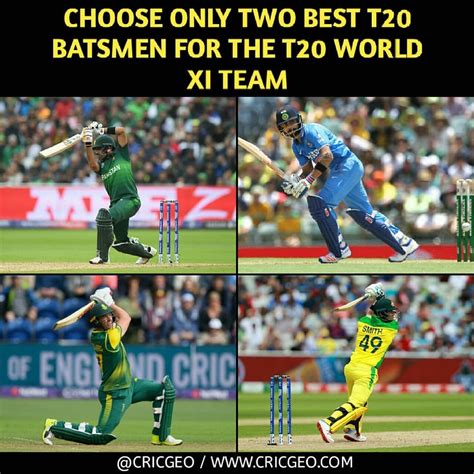 Pick only two of your favorite batsmen! #Cricket #CricGeo | World xi, Baseball cards, Teams