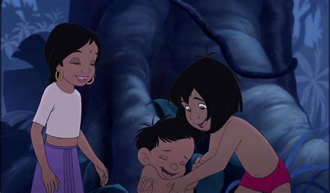 Image - Mowgli is happy to be back with Shanti and Ranjan.jpg | Jungle Book Wiki | FANDOM ...