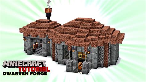 Minecraft Tutorial | Dwarven Blacksmith Forge - A "survival friendly" building! (Java 1.16.5 ...