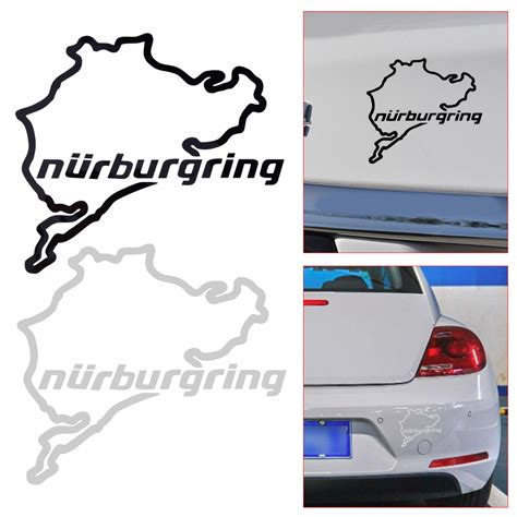 Nurburgring Map Funny Vinyl Sticker Track Outline Car Window Wall ...