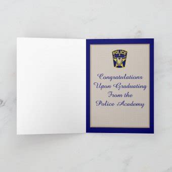 Police Academy Graduation Card | Zazzle