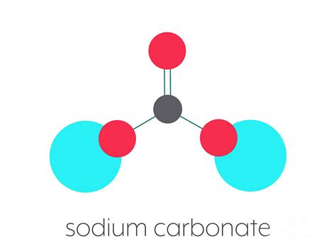 Sodium Carbonate Salt Chemical Structure #2 Photograph by Molekuul/science Photo Library - Pixels