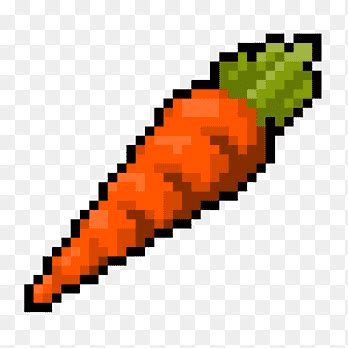 Minecraft Carrot Pixel Art