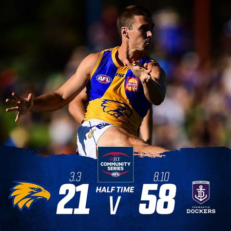 West Coast Eagles on Twitter: "Half time couldn't come soon enough. Time to re-group. #JLTSeries…