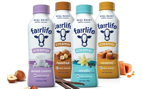 Filtered Lactose-Free Coffee Creamers : fairlife coffee creamers