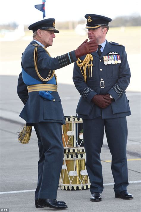 Prince Philip cuts a dashing figure in full regalia at RAF Northolt | Daily Mail Online