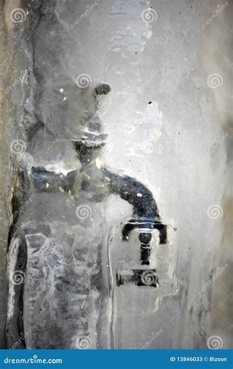 Frozen faucet stock image. Image of hygiene, frozen, liquid - 13846033