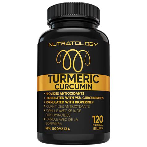 Turmeric curcumin - 120 Capsules – Nutratology