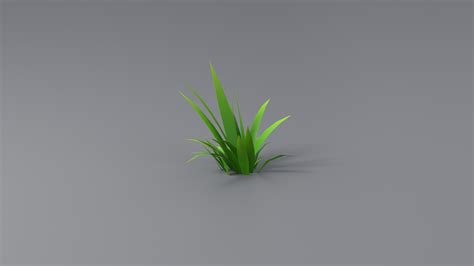 3D Cartoon Grass 01 - TurboSquid 1936159