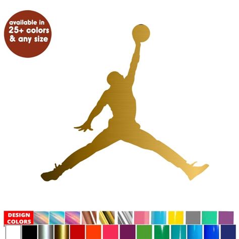 Jumpman Air Jordan Logo Decals Sticker for Tumbler Laptop | Etsy