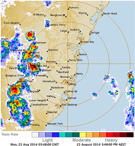 Base Rotation and Hook Echo on Radar 25th August 2014 - Extreme Storms