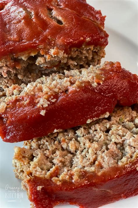 Old Fashioned Meatloaf Recipe with Oatmeal - Granny's in the Kitchen