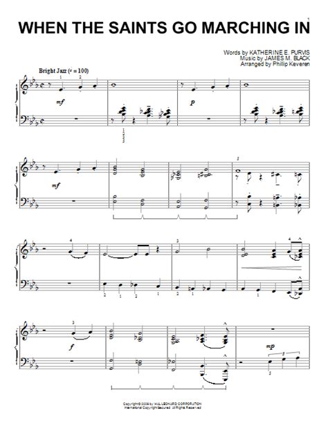 When The Saints Go Marching In | Sheet Music Direct