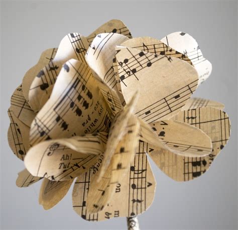 Grace Designs: Vintage Sheet Music Flower