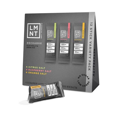 Elemental Labs LMNT Electrolyte Drink Mix, Variety Pack - Thrive Market