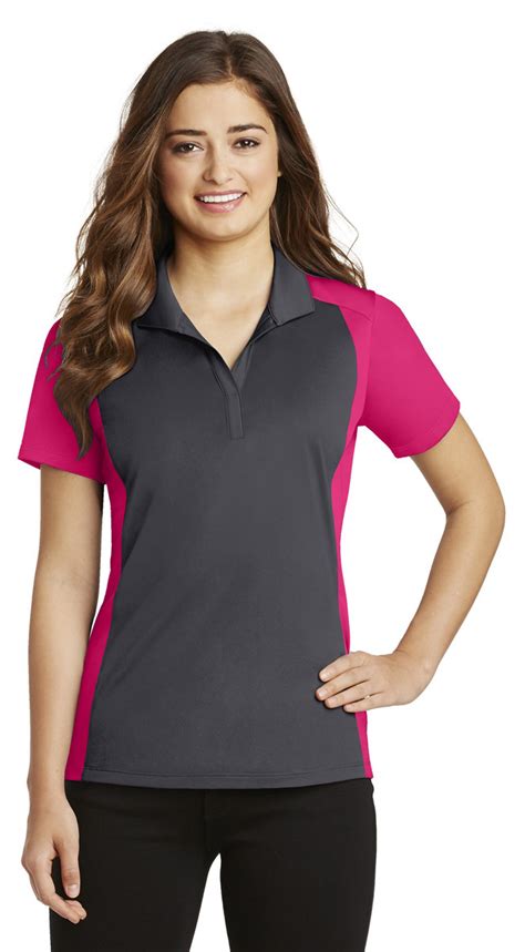 Sport-Tek Women's New Moisture Wicking Polyester Tricot Polo Shirt. LST652 | eBay