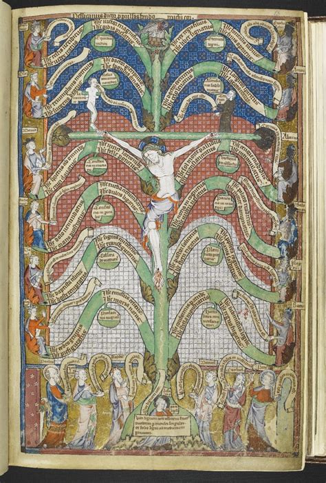 The Tree of Life, from British Library Illuminated Manuscripts Peace Light, Christ, Lignum ...