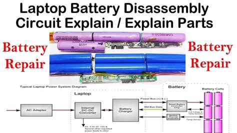 Laptop Battery Circuit Board Diagram