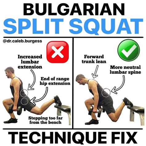 💥Split Squat Technique Fix💥 ⠀⠀⠀⠀⠀⠀⠀⠀⠀ | Squat technique, Squats, Improve posture