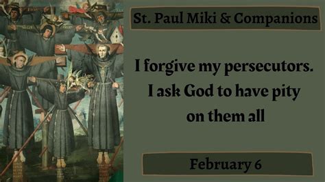 St. Paul Miki & Companions, 26 Martyrs of Japan, Daily Saint, February ...