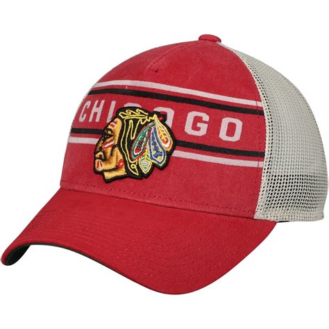 Men's Chicago Blackhawks CCM Red/White Trucker Adjustable Hat