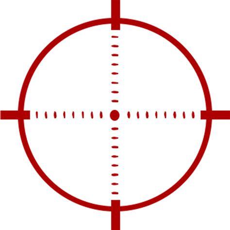 Red Crosshairs Clip Art