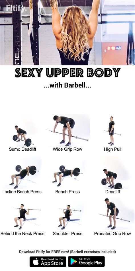 Curl Bar Exercises Chart - Chart Examples