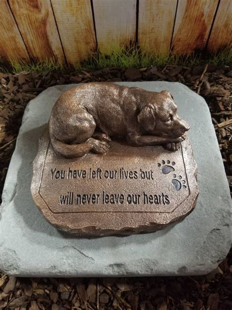 Pet Memorial Stone dog - Etsy