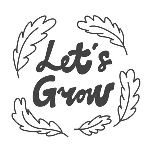 Lets Grow Together stock vectors - iStock