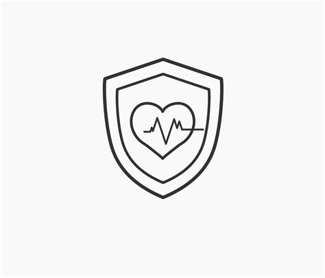 healthcare protection symbol line icon 13568762 Vector Art at Vecteezy