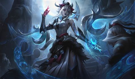 LoL skin Snow Moon Morgana / League of Legends Skins & Chromas / video Morgana